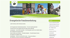 Desktop Screenshot of ev-familienerholung.de