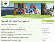 Tablet Screenshot of ev-familienerholung.de